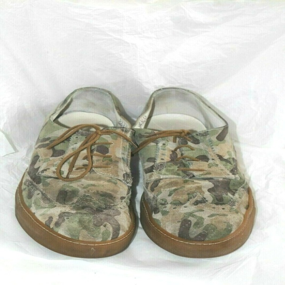 Mens Del Toro Mens Camo Fashion suede oxfords 13 main image 8